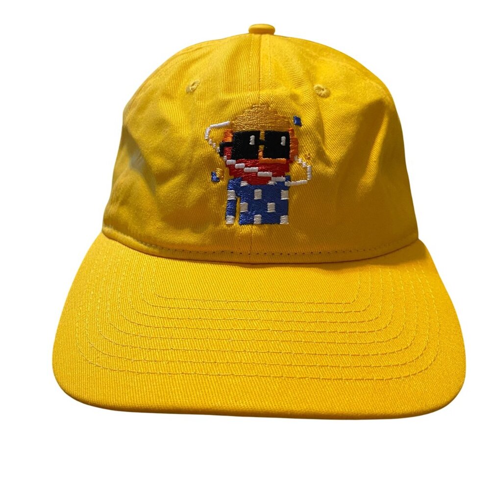 Mad Happy X Nouns Dad hat yellow Saturn new adjustable OS - Picture 2 of 6